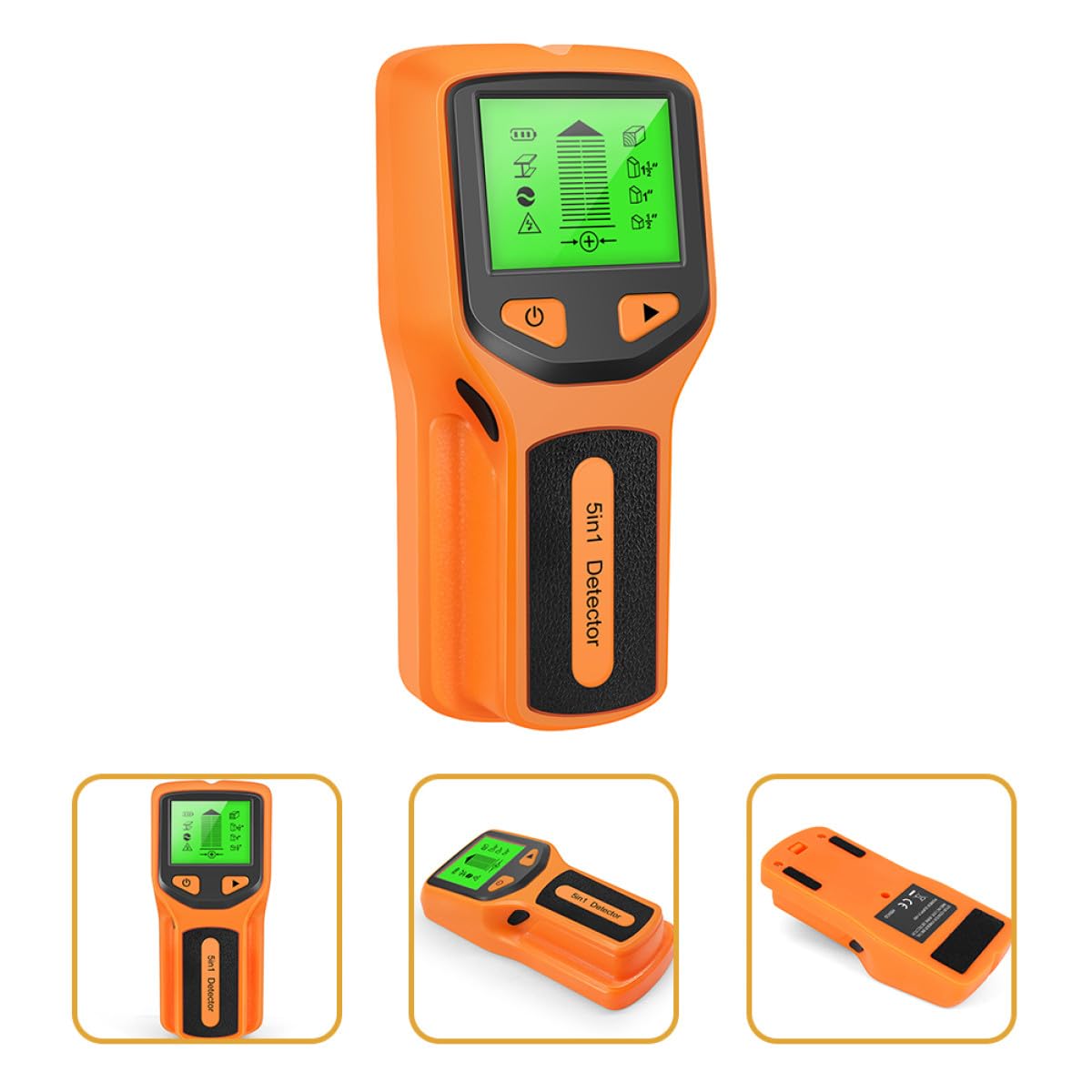 Healeved Détecteur Mural de Métaux et Bois avec Écran Lcd, Capteur Électronique Abs Précis pour Projets de Rénovation à Domicile, Détection Rapide des Montants et Câblages