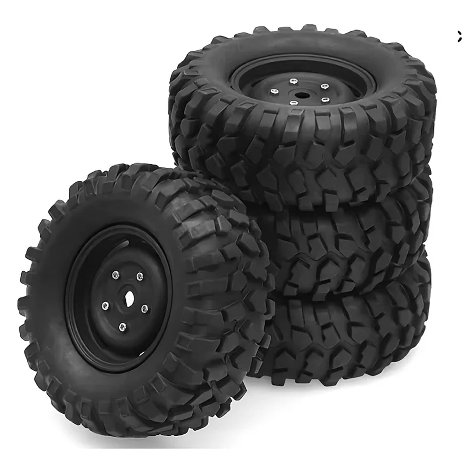 para Traxxas para TRX4 para Axial para SCX10 II III D90 para Redcat para MST 1/10 4 Uds 95mm Beadlock Ruedas Juego Neumáticos RC Crawlers Trucks RC Rueda Neumáticos