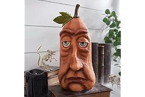 Halloween Pumpkin Decorations, Expressive Pumpkins Fall Decor, Resin Artificial Funny Face Pumpkin...