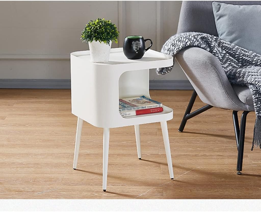 Bedside Table Bedside Table Small Side Table Wrought Iron Storage Cabinet Coffee Table Bedroom Children's Room Small Side Table Living Room Dormitory Room Furniture Nightstand Storage Unit