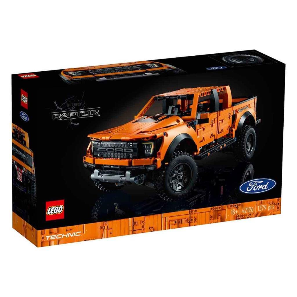 LEGO Technic Ford F-150 Raptor 42126 Model Building Kit (1,379 Pcs),Multicolor