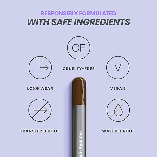 Miniatura 19 de Wonderskin Lápiz delineador de ojos, 1440 lápiz delineador de ojos verde de larga duración, impermeable, afilable y a prueba de manchas Oliva