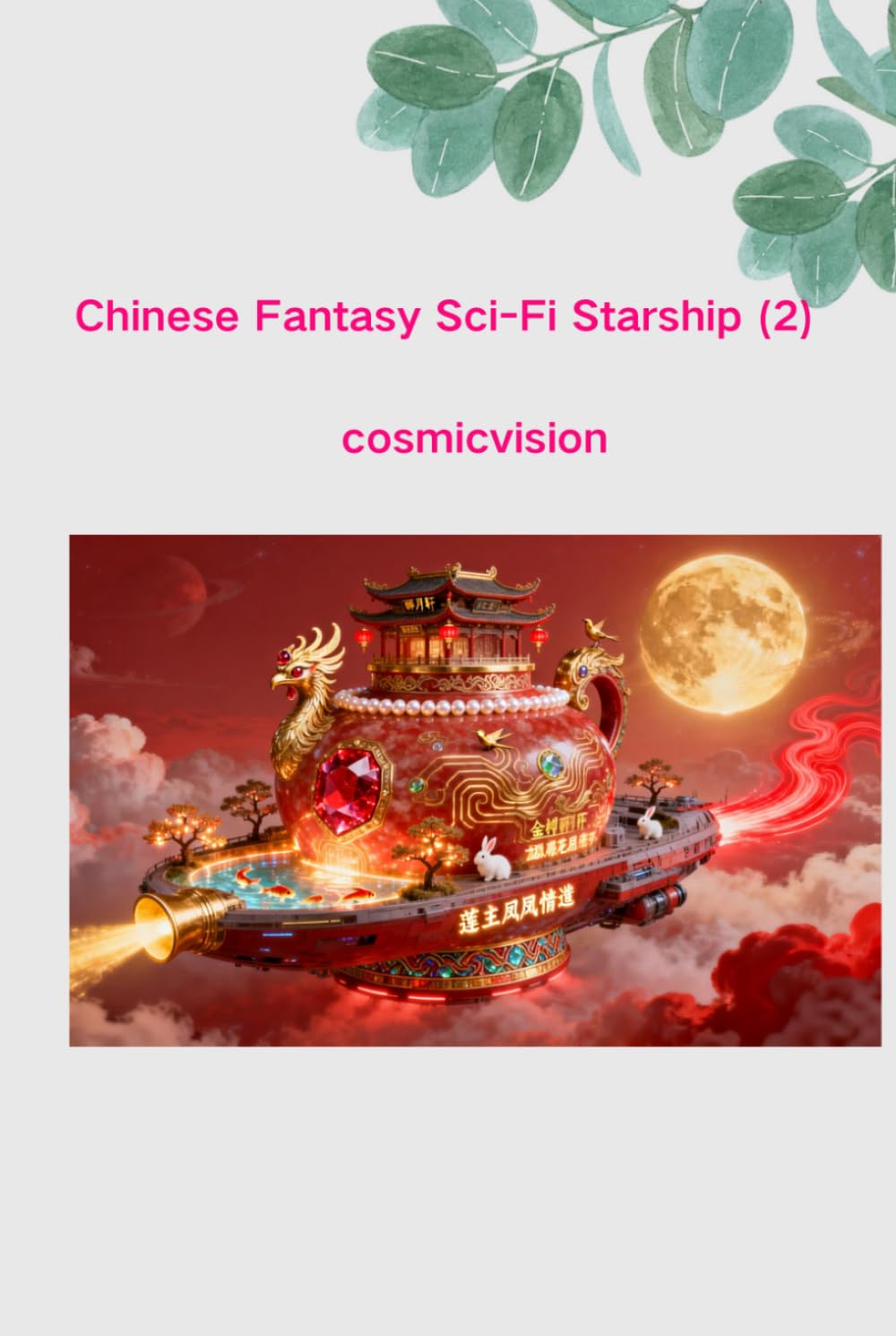 Chinese Fantasy Sci-Fi Starship (2)