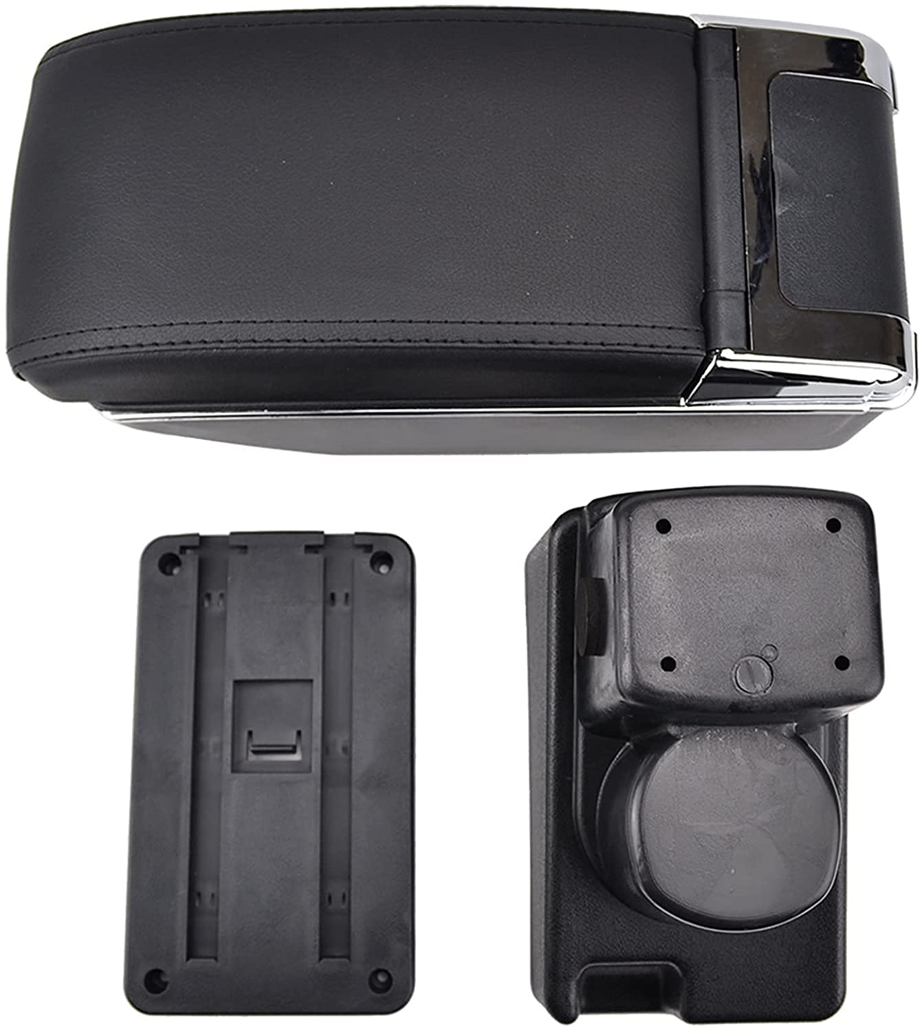 Per Fiat Panda II 2 bracciolo scatola bracciolo poggiagomo console centrale custodia accessori per la modifica con portabicchieri porta USB  34