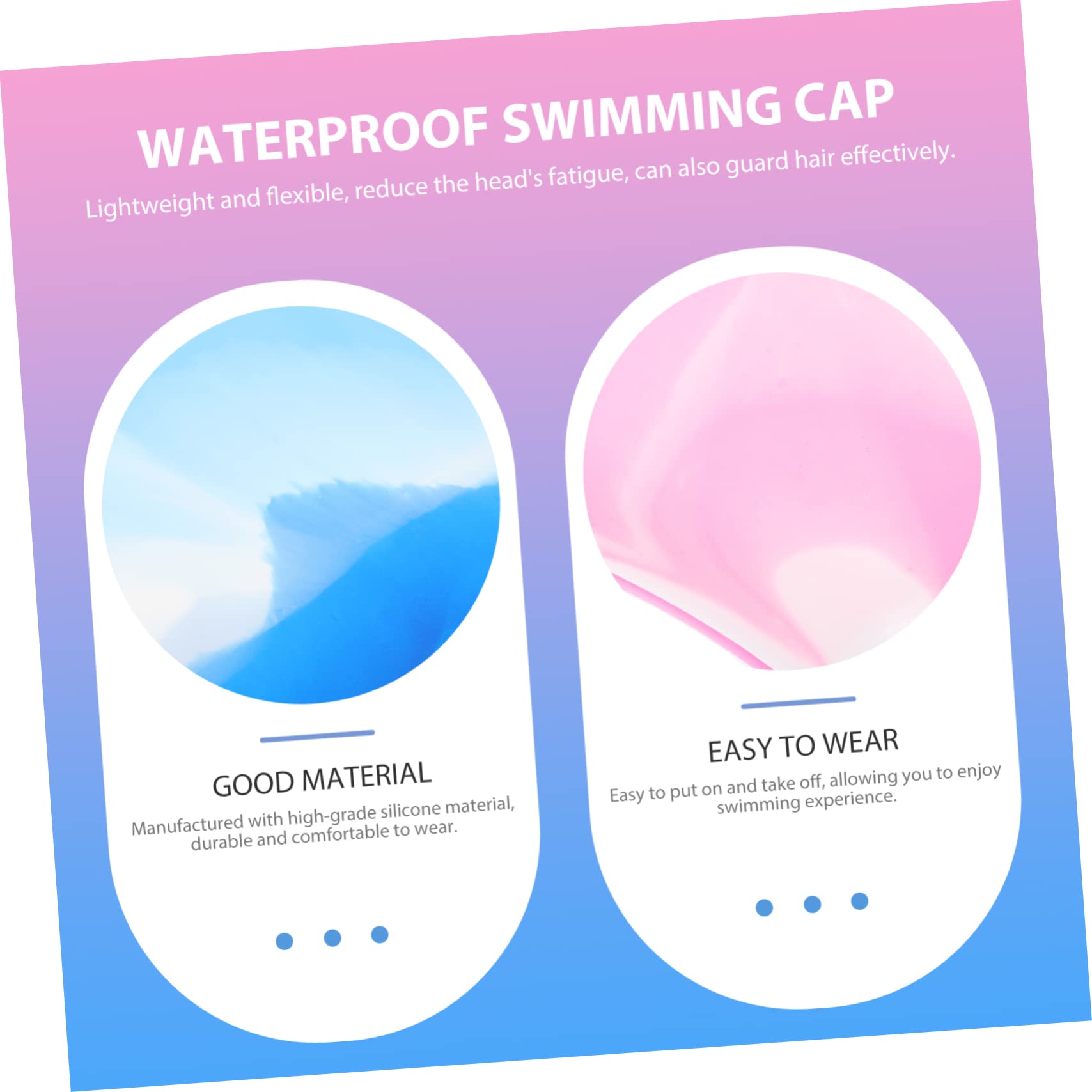 POPETPOP Gorro De Natación De Gorra De Natación para Nadar Sombrero De Natación Gorras Gorros De Baño para Nadando Sombreros Piscina Tapa Gel De Sílice