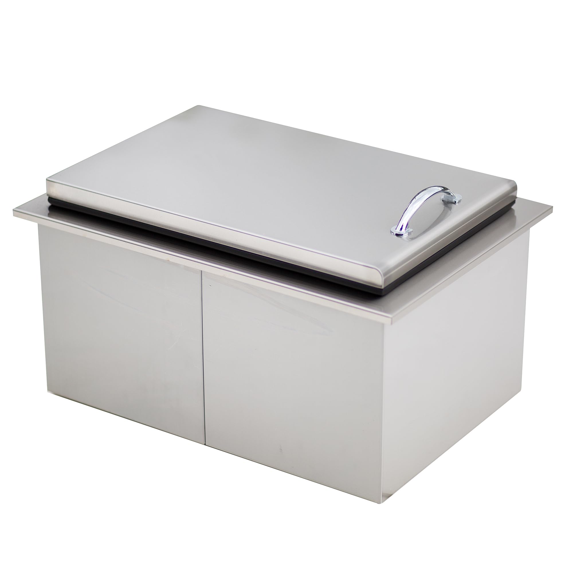 Drop-in Cooling Bin Beverage Cooler, Stainless Steel Built-in Ice Chest for Outdoor Patio Kitchen and Residential Entertaining