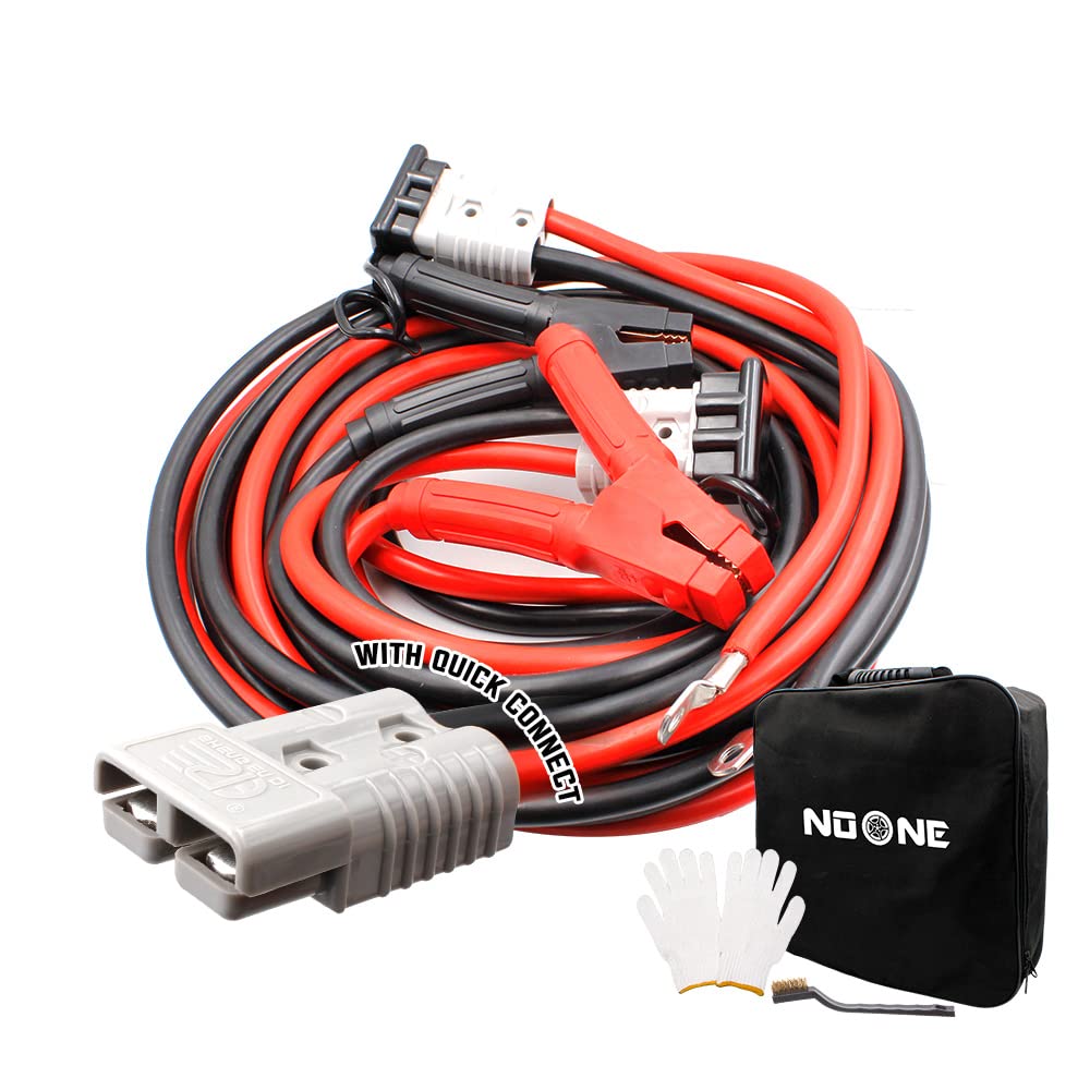 Buy NOONE Booster Jumper Cables Heavy Duty 2/0 Gauge 30 FT 1500 AMP
