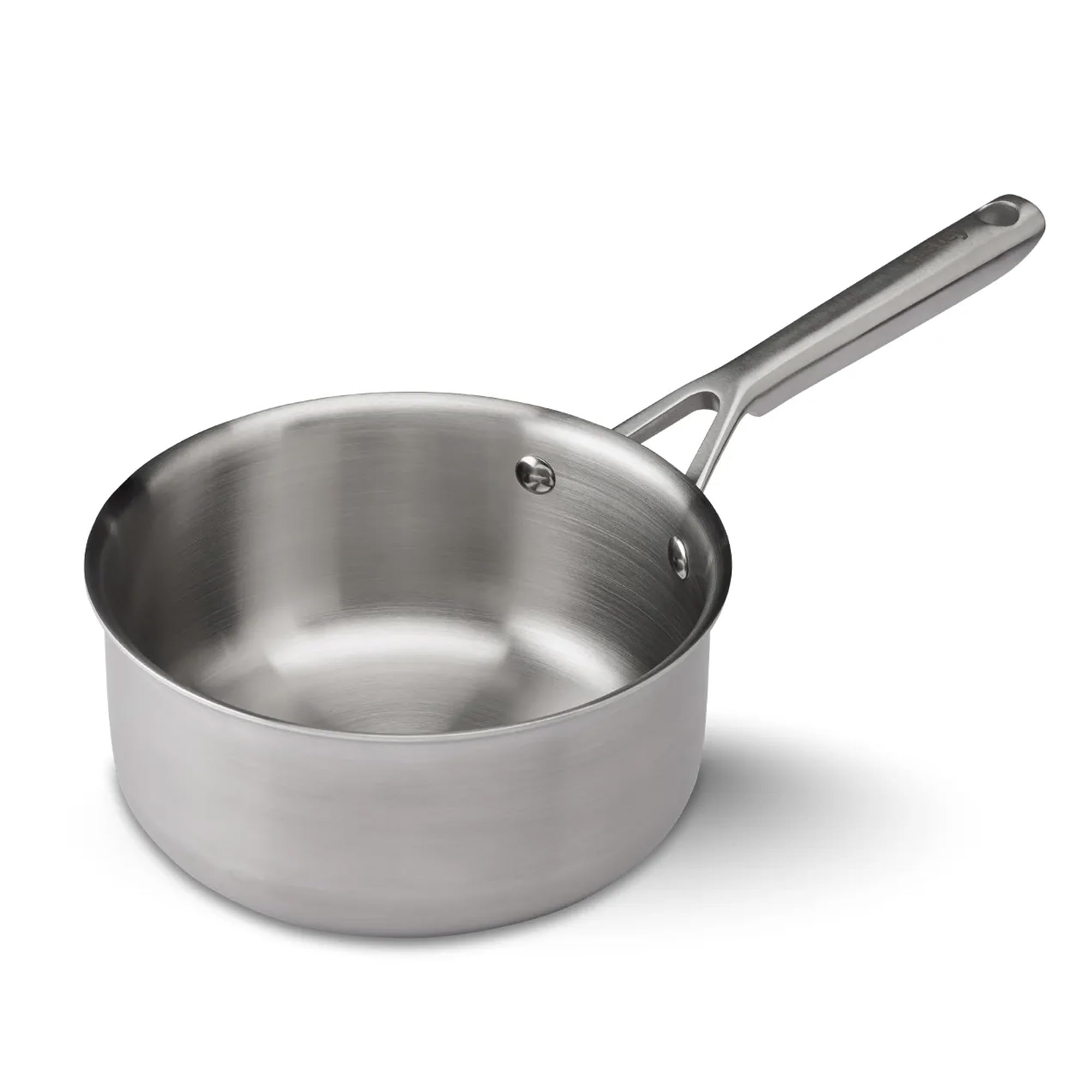 CASTEY - Cazo de Inducción de Trimetal Malmö, 18 cm, Color Plata, de Acero Inoxidable, Resistente a las Altas Temperaturas, Distribuye el Calor de Forma Homogénea