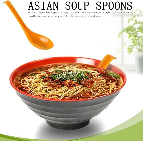 Miniatura 2 de 6 cucharas de arroz cucharas de sopa asiáticas cucharas de sopa chinas Won Ton para cocina y hogar