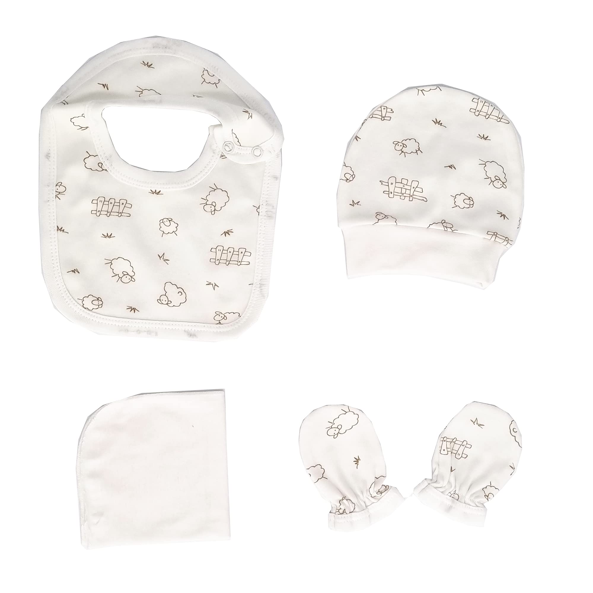 Huanger Ipeksi Baby Neugeborenen Baby Set 100% natürliche Baumwolle Erstausstattung Erstlingsausstattung Ausstattung Unisex Kleidung Geschenkset Babyausstattung mit 10 Teilig für Babys 0-4 Monate