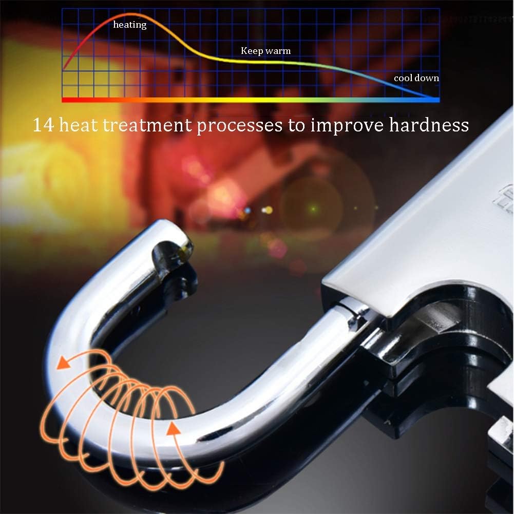 Keyed Padlocks Key Padlock, 3 Same Keys, Waterproof, Rust-Proof and Anti-Theft, Width 52/60/70mm (2/2.4/2.8in), Used for Lockers, Garages, Fences (Size : 52mm)