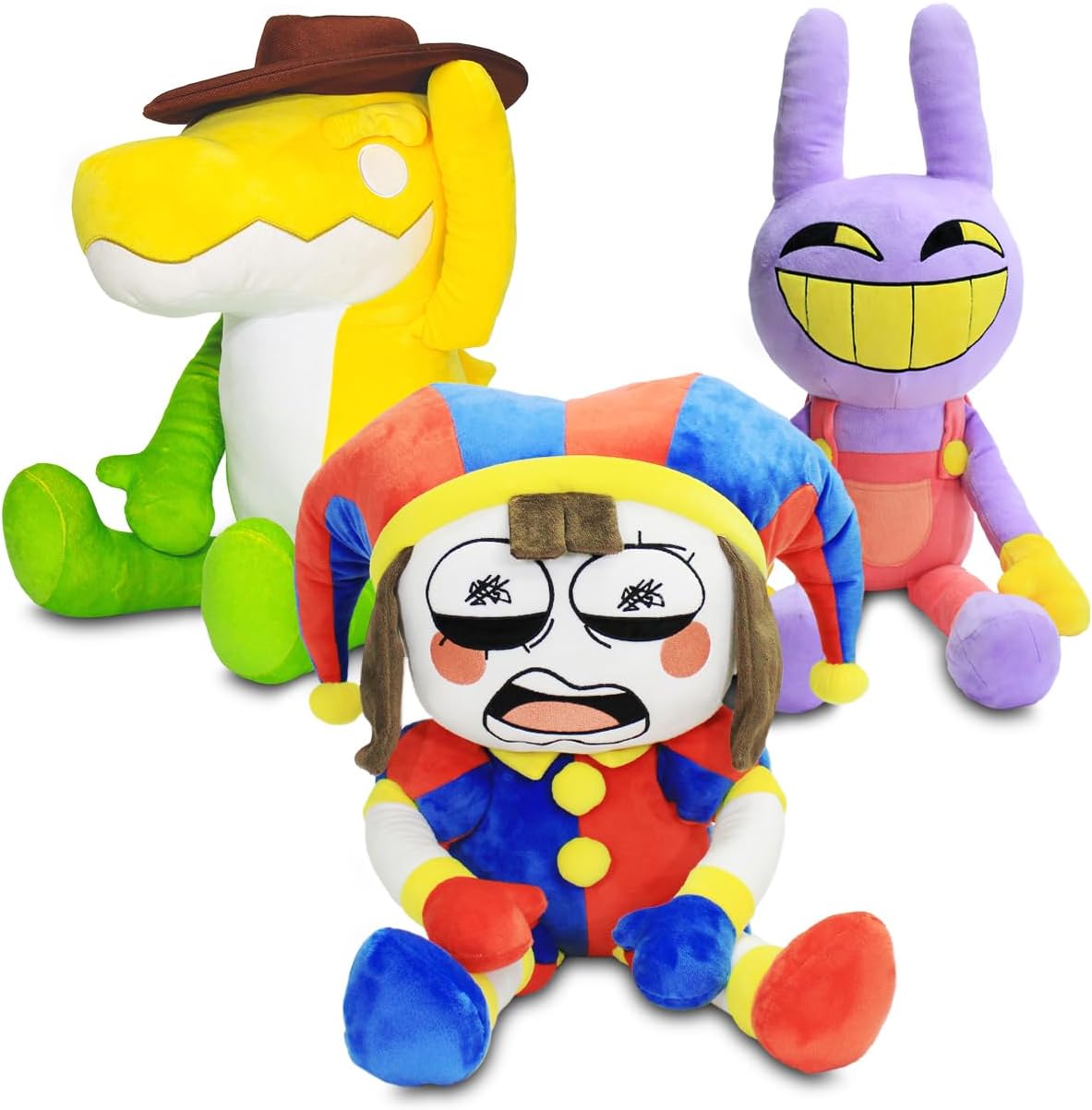 The Amazing Digital Circus Plush – 15” – Soft Stuffed Toy for Fans & Collectors – Super Cuddly & Vibrant – Cartoon-Inspired Plushies - Pomni, Jax, or Gummigoo (Jax) - Image 3