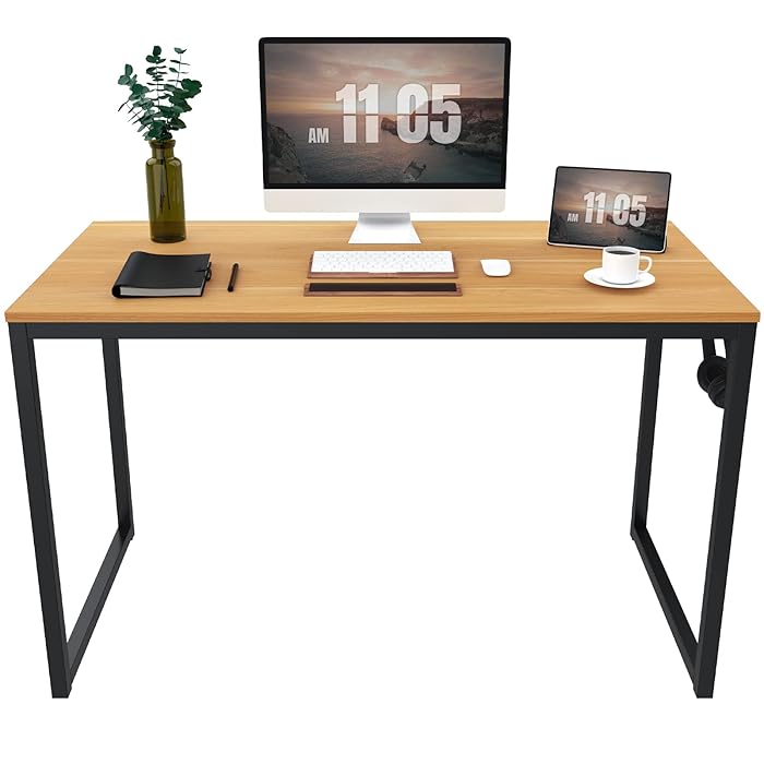 Buy SANODESK Computer Desk 47 inch Sturdy Design Writing Table, Modern