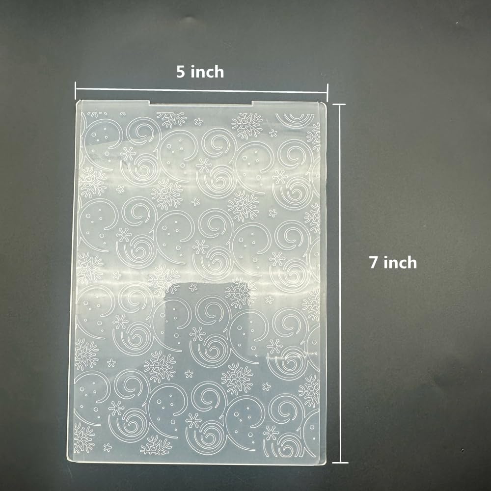 3D Plastic Embossing Folder Template Christmas Reindeer Texture 5x7 Inch for Card Making DIY Scrapbooking Paper Crafting Handmade Crafts Scrapbooking Arts Supplies Scrapbook Decor5