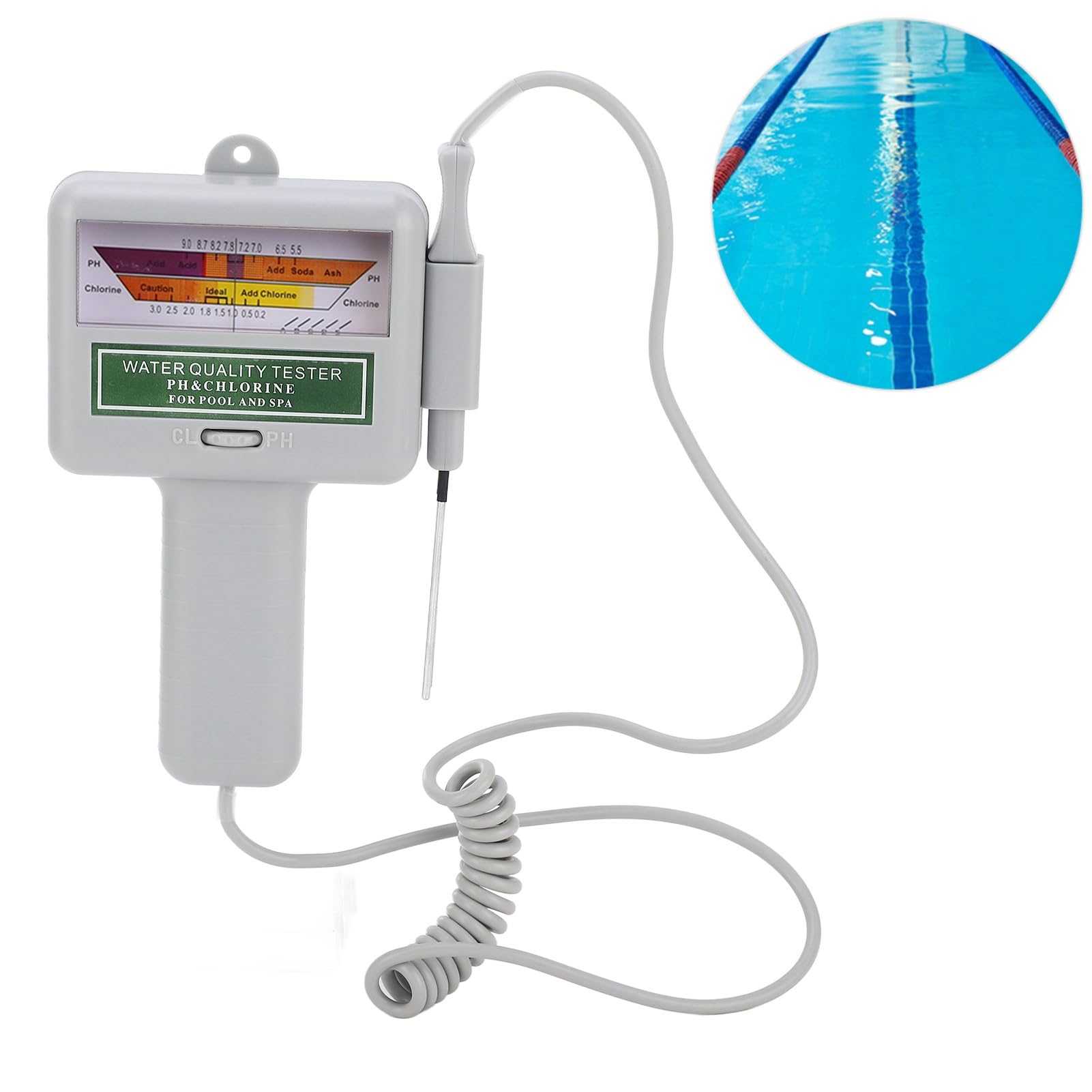PH-Chlortester Tragbarer Digita-Wasserqualitätstester Wassertester Chlormessgerät Schwimmbad Spa Wasserqualitätsmonitor Checker