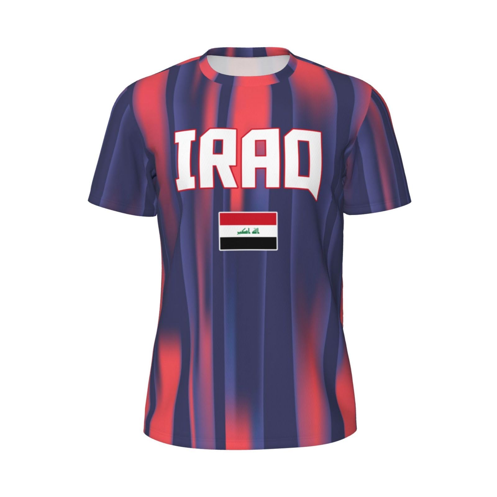 DABOYOZHZH Iraq Flag Cool Iraqans (101) Sports Jersey Mesh T-Shirt 3D Print for Running Cycling Soccer Tennis Fitness Climbing Shirts