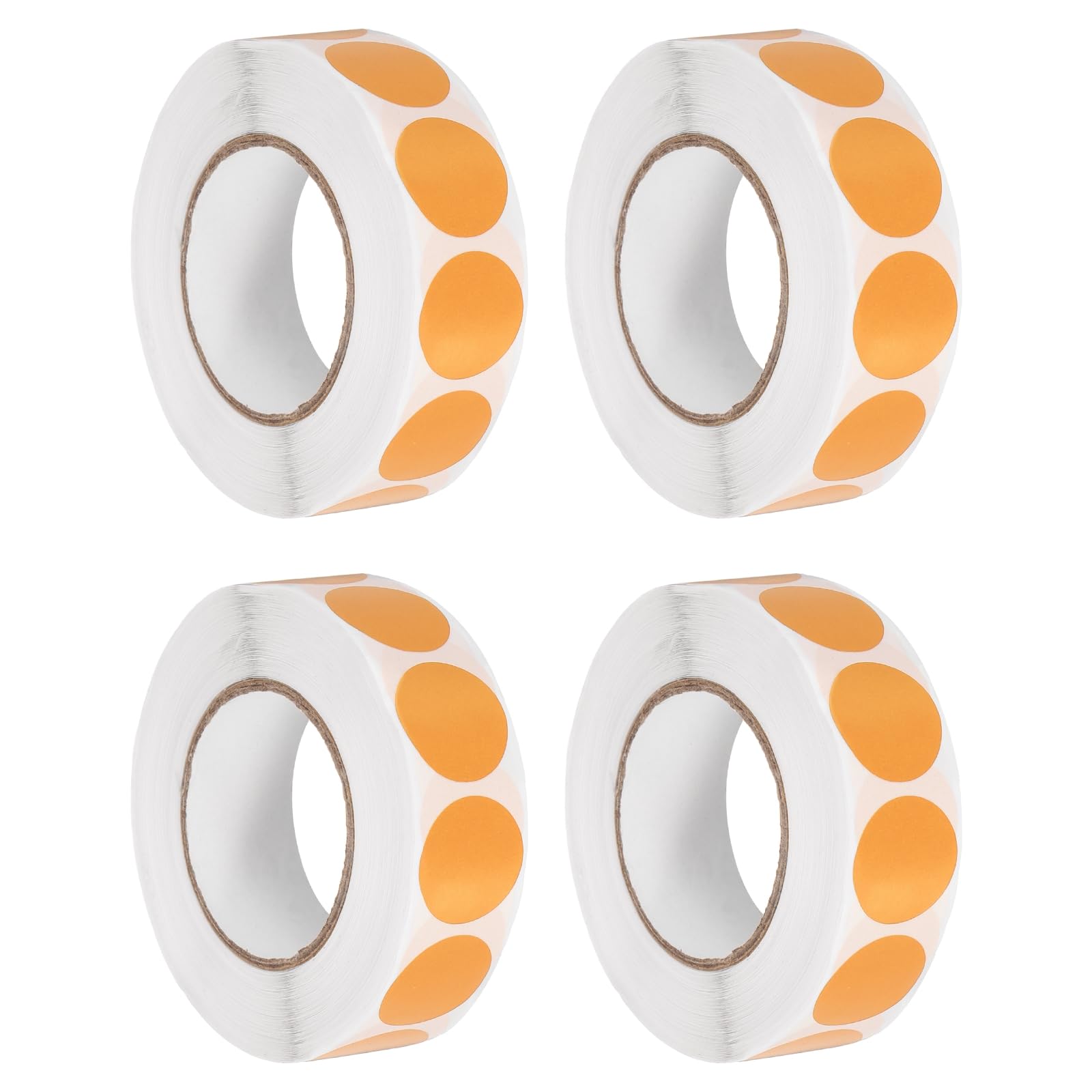 PATIKIL Colored Dot Stickers 19mm, 4000 Pcs Color Coding Labels Blank Circle Stickers Adhesive Round Price Labels for Inventory Office Garage Classroom, Bright Orange