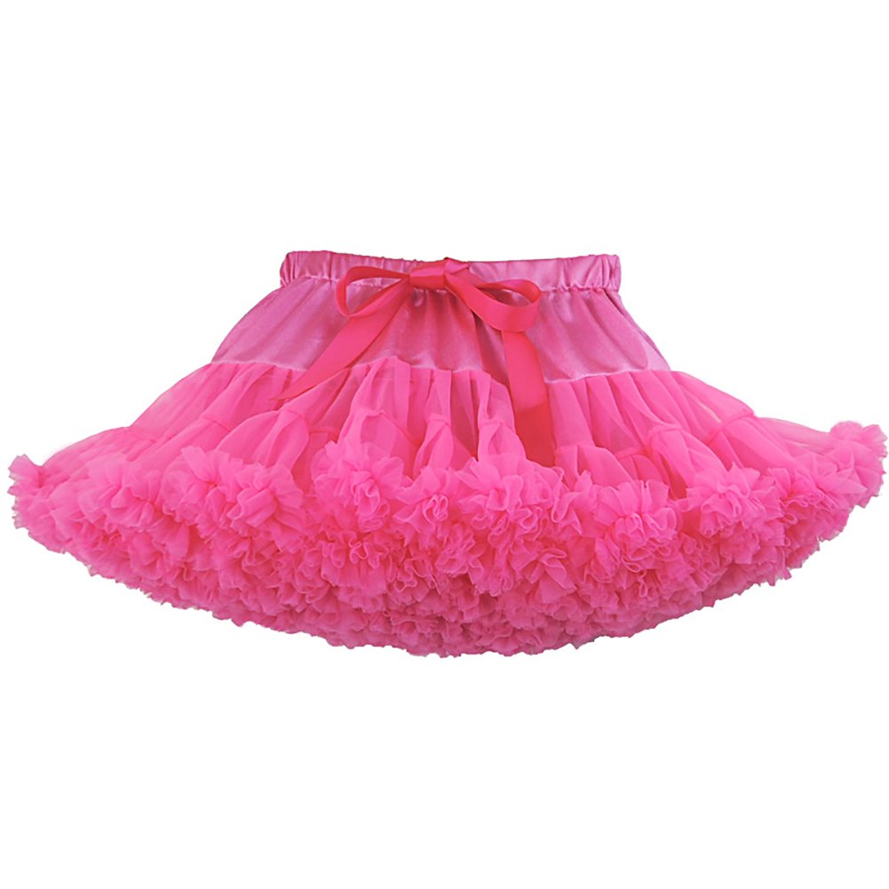 FOURSTEEDS Girl's Dance Tutu Skirts Multi-Layer Pettiskirts Princess Ballet Dance Skirt 0-9T
