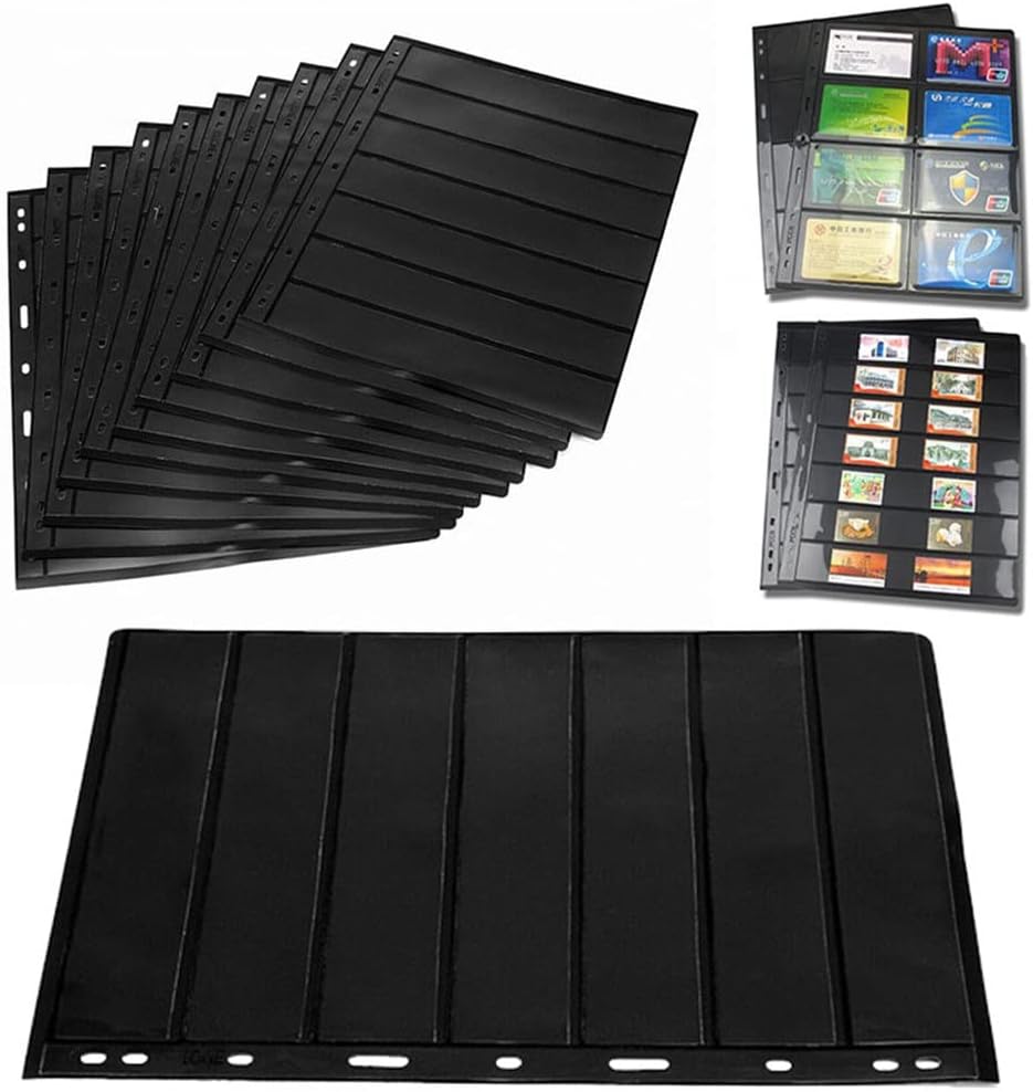 10Pcs Binder Photocards Stamp Page Collection Holders of Stamp ?Album PVC Loose-Leaf Inners of Cover Photo Album (Color : B, Size : One Size) (B One Size)