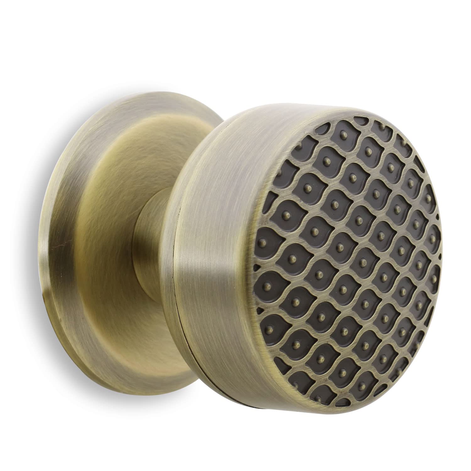 Badem10 Kestila Antik Sarı Kapı Tokmağı Topuzu Kolu Metal Tokmak