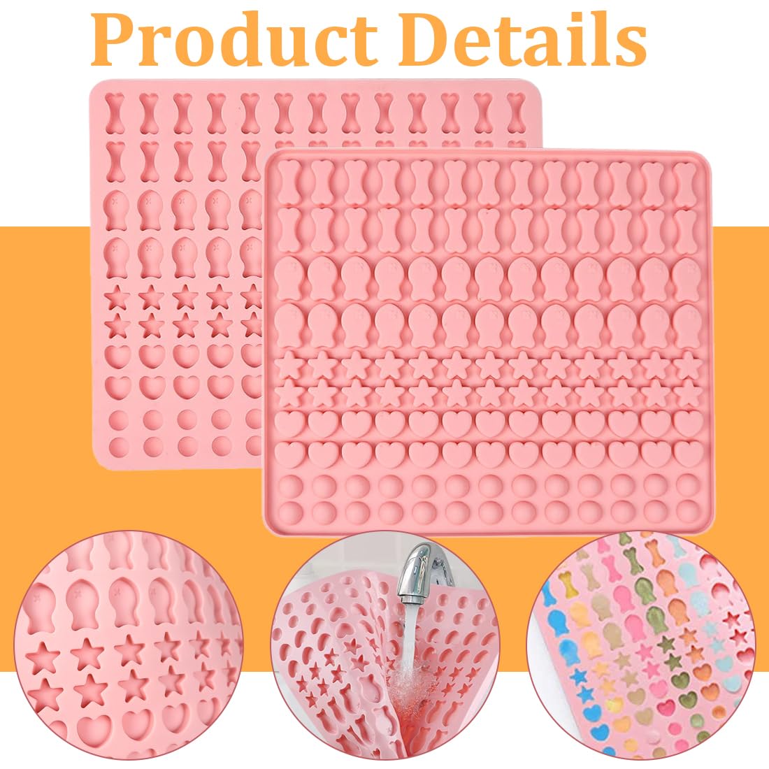 Tappetino Da Forno In Silicone Per Biscotti Per Cani, 130 Forme, 5 Motivi, Senza BPA, Riutilizzabile, Resistente Fino A 230°C - 4