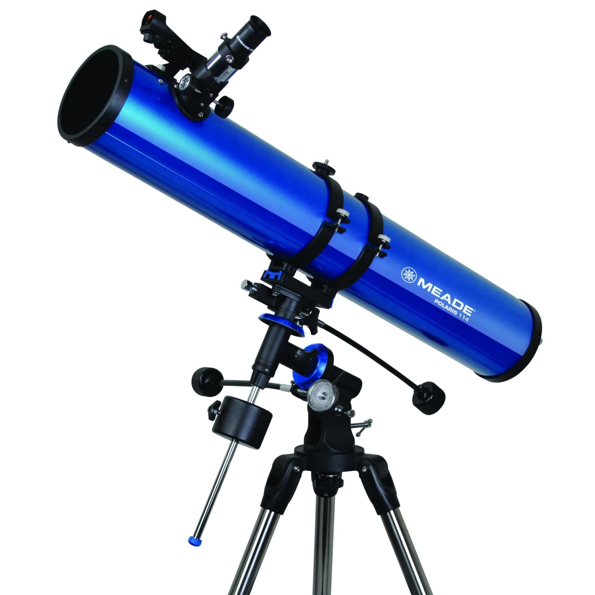 Meade Instruments Polaris 216004 - Telescopio, Reflector Azul, 114mm