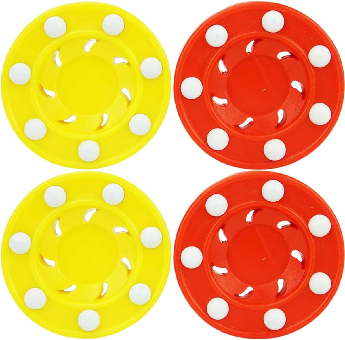 4pcs Roller Hockey Training Lightweight Ice Hockey for Skating Practice Competition Low Friction Glide for Consistent Speeds for Use