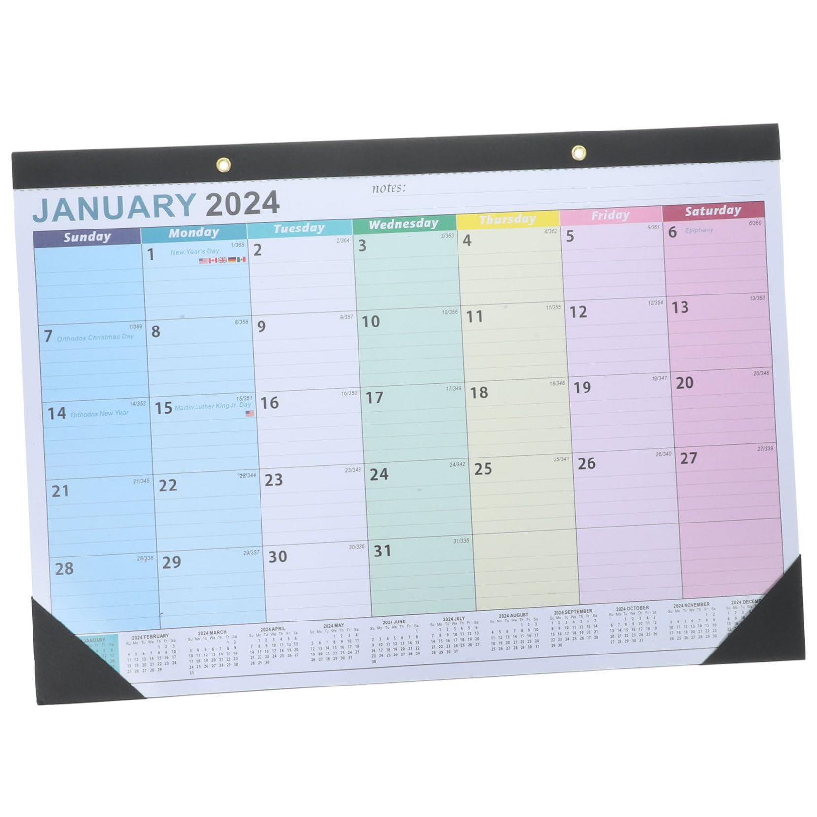 VILLCASE 5stücke Wandkalender Für Schule Zuhause Englischer Planer Mit Layout Für Terminplanung Und Notizen Langlebig Und Praktisch Für Effektives Zeitmanagement