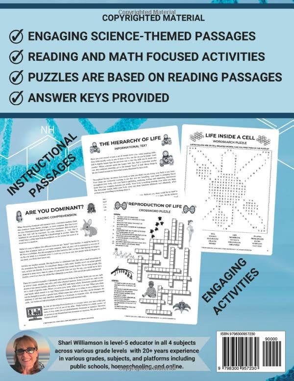 Science for Middle School: Biology Workbook Middle School, Life Science Workbook (Middle School Science Workbooks) - Image 2