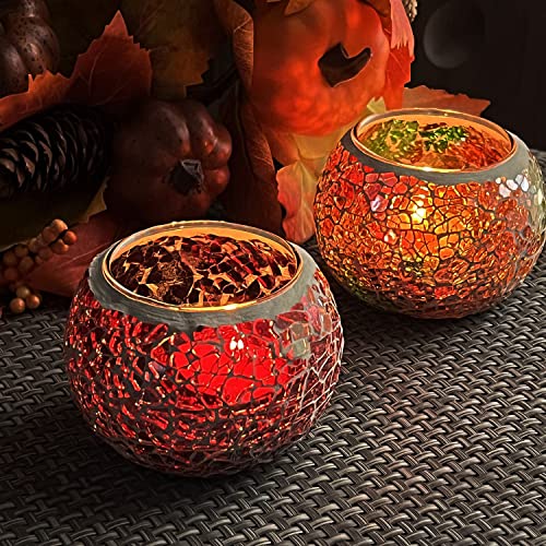 SHMILMH-Thanksgiving-Candle-Holder-Set-of-4-Glass-Votive-Candle-Holders-Handmade-Cracked-Tealight-Holders-for-Fall-Christmas-Home-Decorations