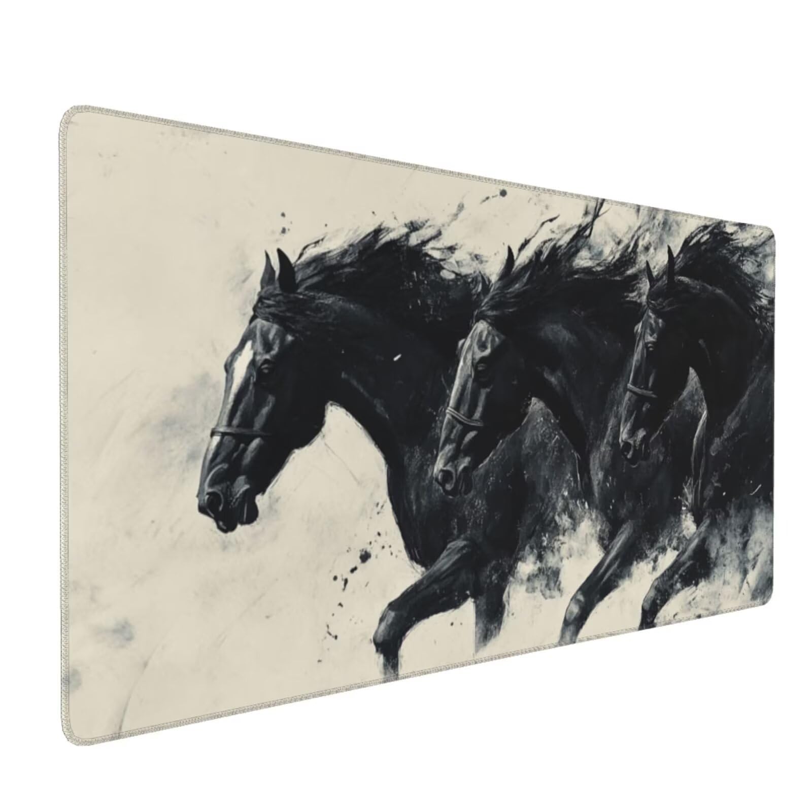 Podkładka pod mysz XXL 1600 x 800 mm czarna duża podkładka pod mysz do gier koń wysoka precyzja podkładka pod mysz wodoodporna podkładka pod mysz antypoślizgowa gumowa podkładka pod mysz akcesoria
