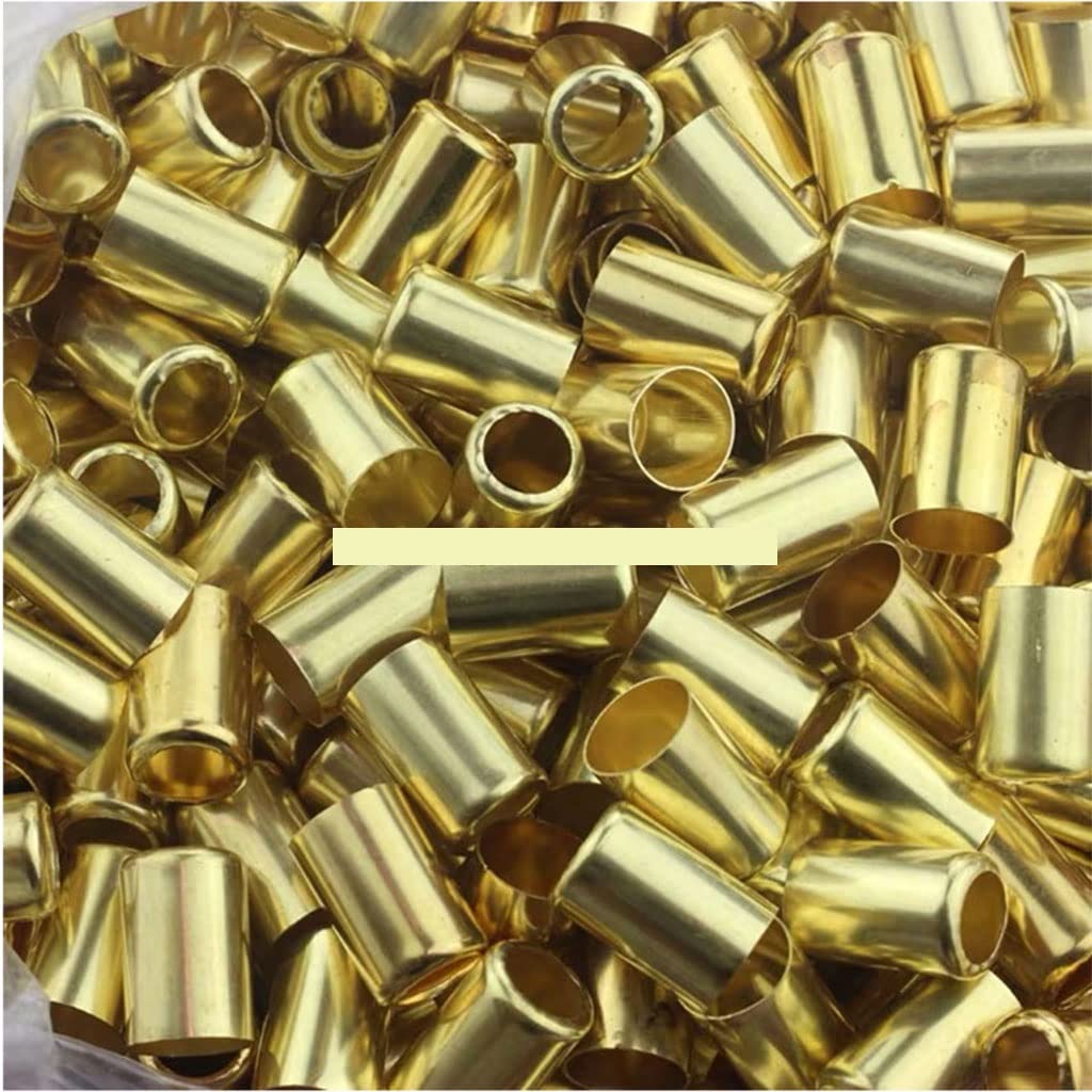 50 Stück Messing-Kompressionshülsen – langlebige Kupfer-Crimphülsen-Drahtverbinder for Rohrverbindungen (11–16 mm Innendurchmesser)(11mm)