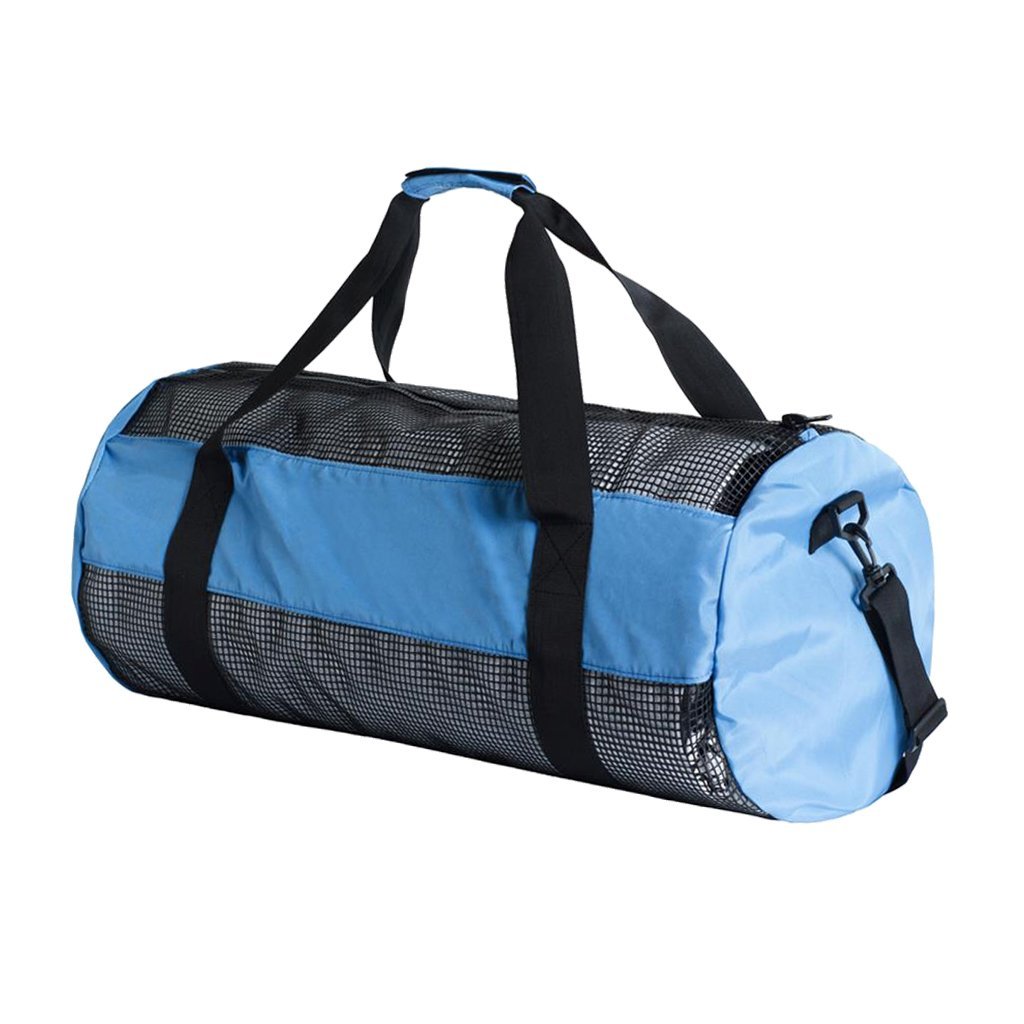 Sac de plongée grande capacité en maille filet Sac à main Sac à bandoulière pour entraînement de natation, plongée avec tuba