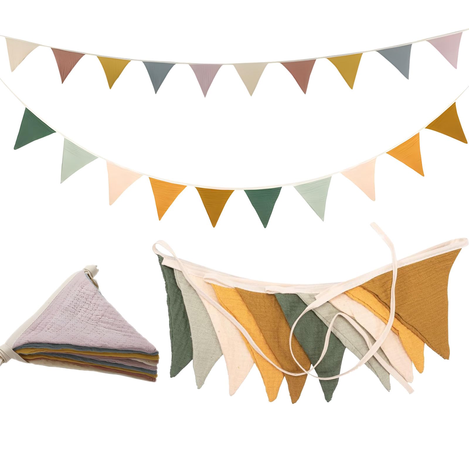 Guirlande Wimpelketting Kinderkamer, 2,6 M Vlaggetjesslinger Weerbestendig Kinderkamerdecoratie Birthday Slinger