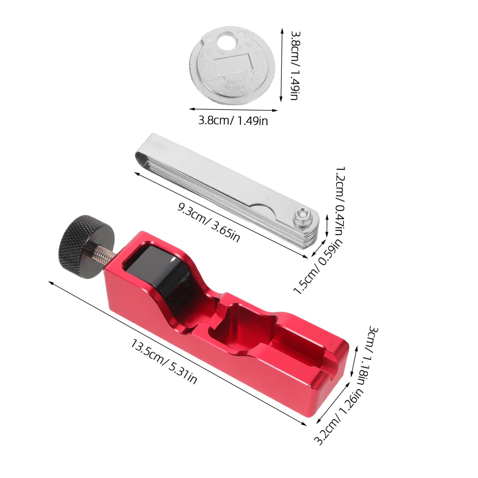 Alipis Strumento Di Regolazione Distanza Elettrodi Candele Con Spessimetro Per Auto Moto Set Strumenti Meccanici Riparazione Motore