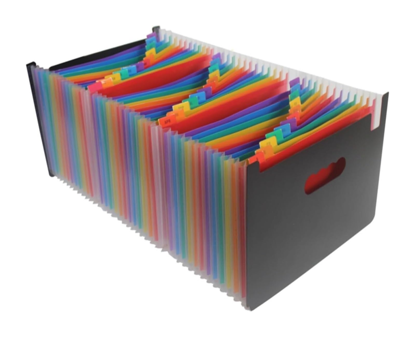 Aktenordner mit Ziehband, Erweiterbarer Aktenordner, multifunktionales Studentenbüro, PP, mehrschichtige Organ-Pack-Datentasche for Zuhause, Büro und Schule(140x33x23.5cm)