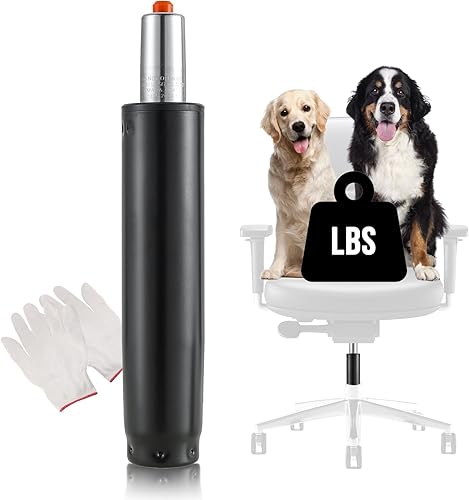 Miniatura 1 de Reemplazo del cilindro para silla de oficina, carrera de extensión de 5 pulgadas, pistón hidráulico resistente para la mayoría de sillas giratorias,