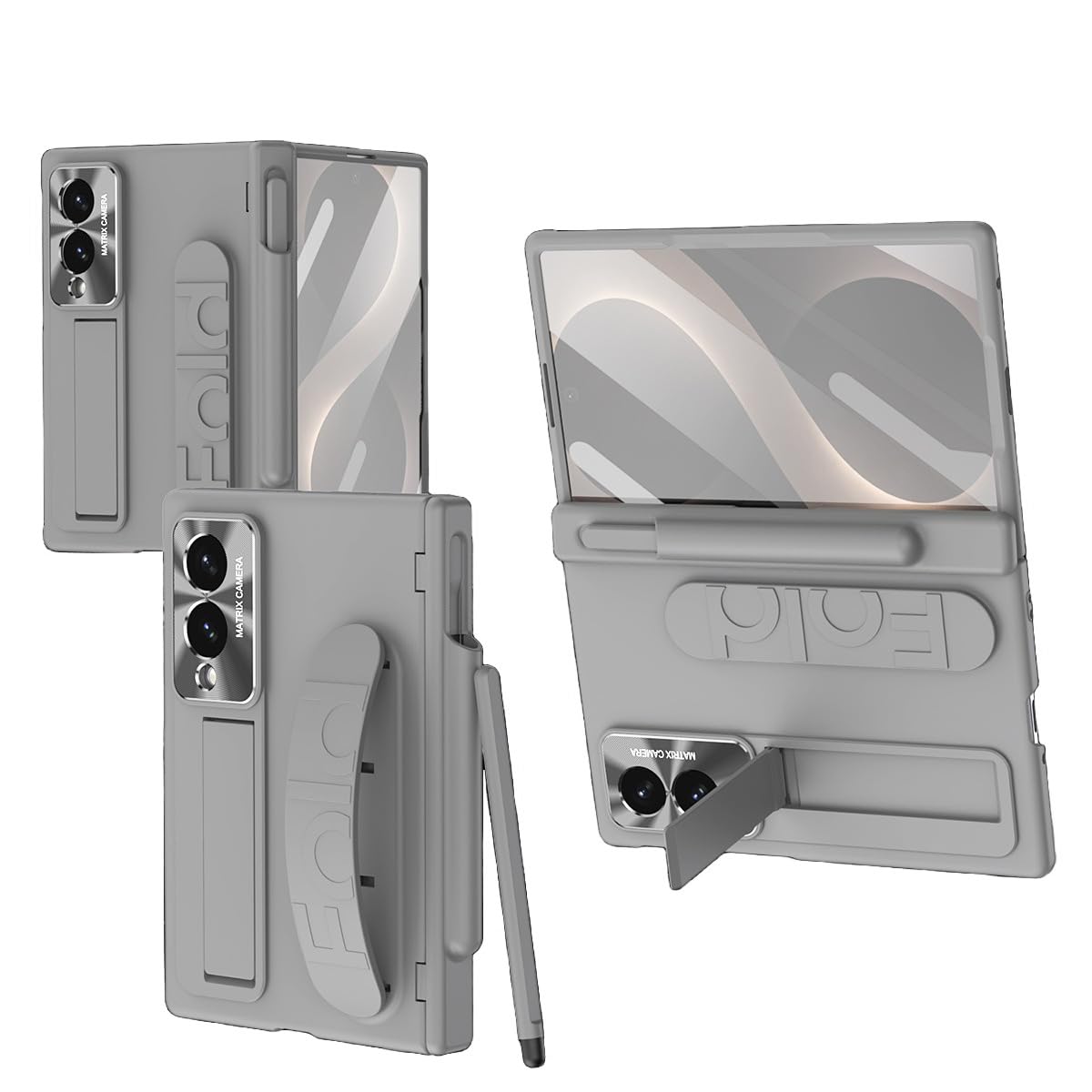 Custodia opaca slim for Samsung Galaxy Z Fold 8 stilo cinturino