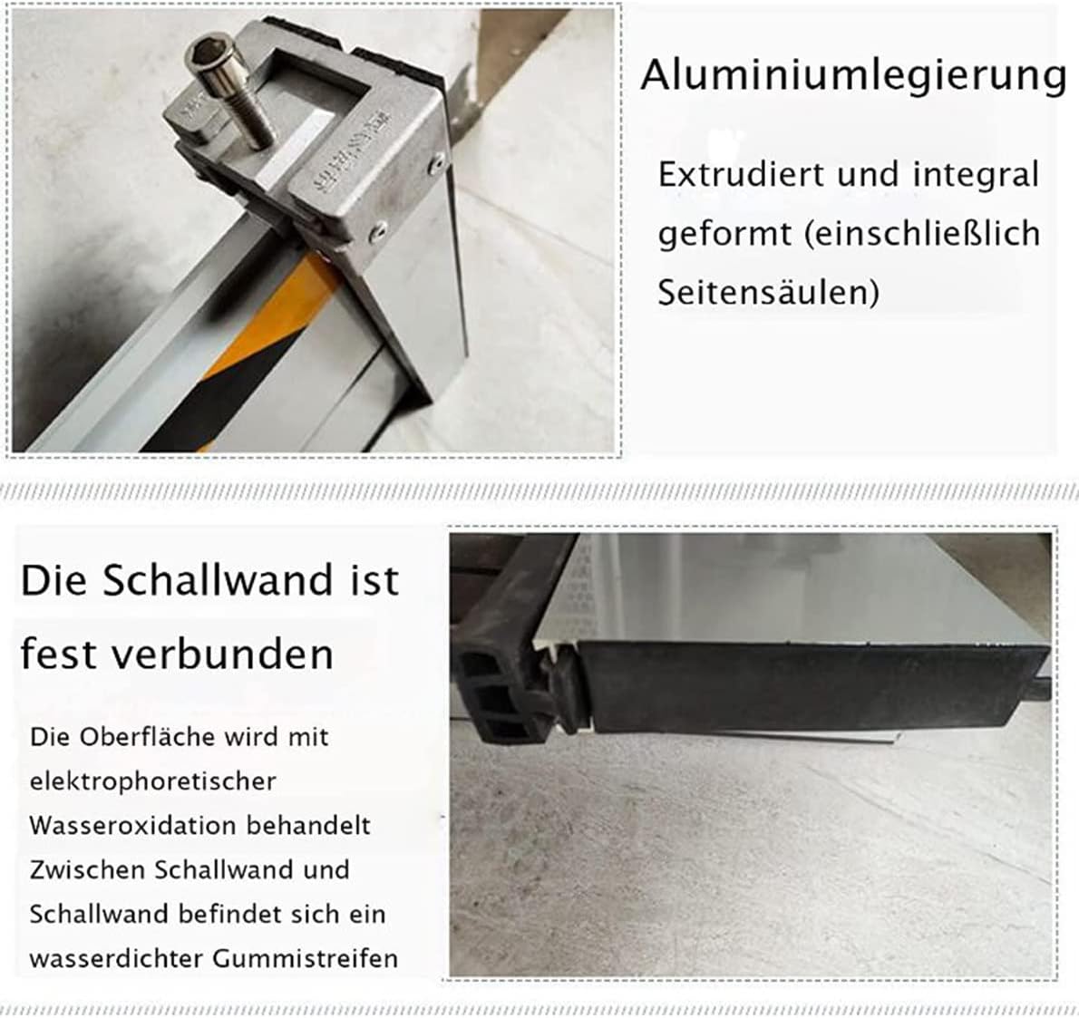 Flood Protection Barrier Door, Flood Protection Barrier, Aluminum Alloy Material, Good Waterproof, Suitable for Garage Entrance, Door, Street,100 * 40cm