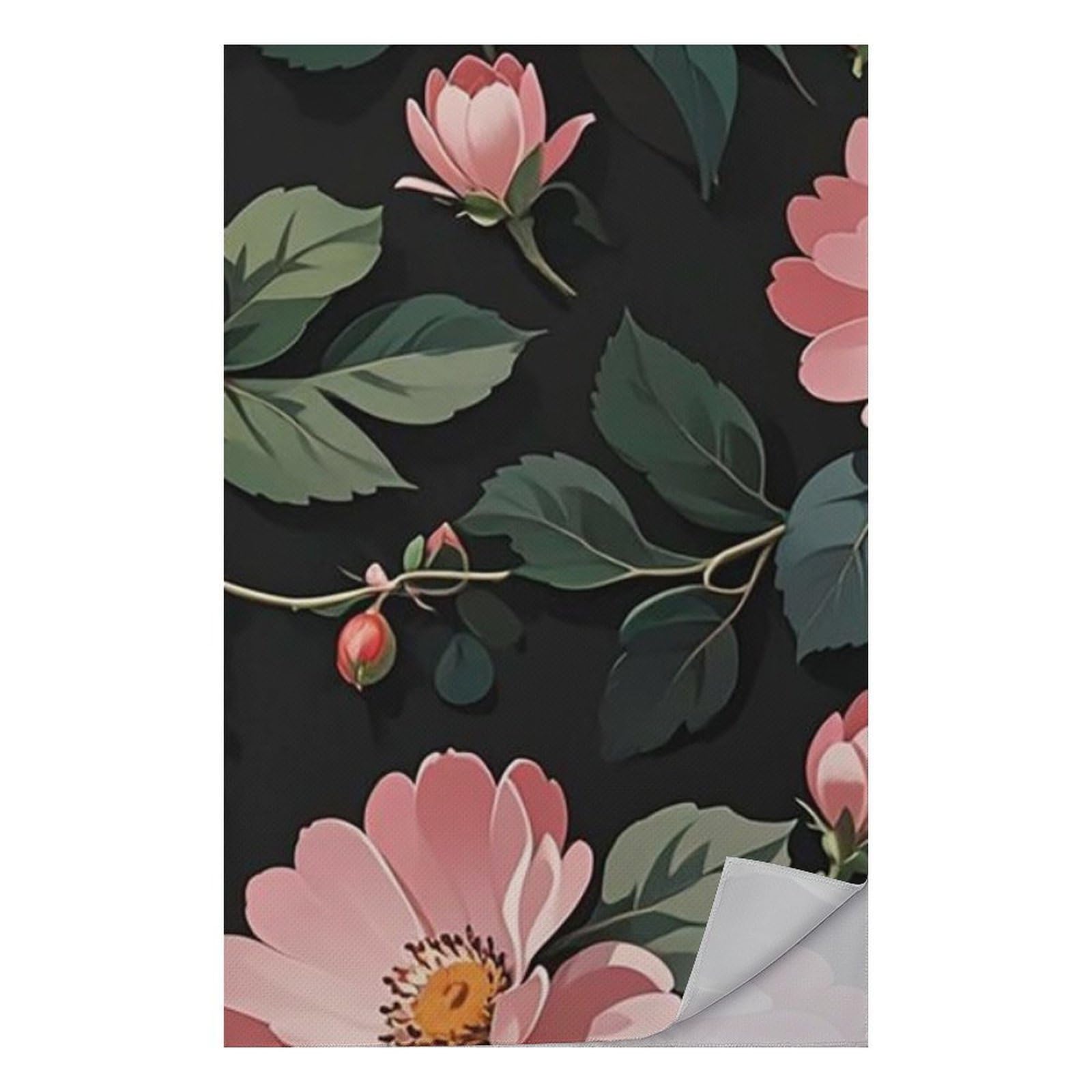 FHESDCW Lovely Flowers Towel Quick Dry Ice Towels for Hot Weather Breathable Camping Towels Sweat Super Absorbent Bathroom Towel for Gym Yoga Pilates Exercise