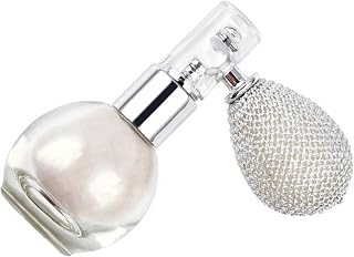 IOIUSKKU Highlighter Spray Highlighter Powder Spray Shimmer Sparkle Makeup Face Body Unique Glow Simple Highlighting Beauty Powder Glitter High Gloss, Pearl White, 3x6.8x3.8cm