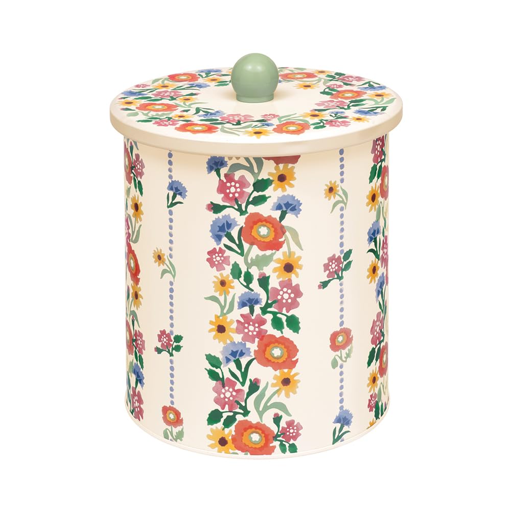 Elite Tins Multi Emma Bridgewater - Poppies Medium Tin Biscuit Barrel 150 (D) X 173 Mm