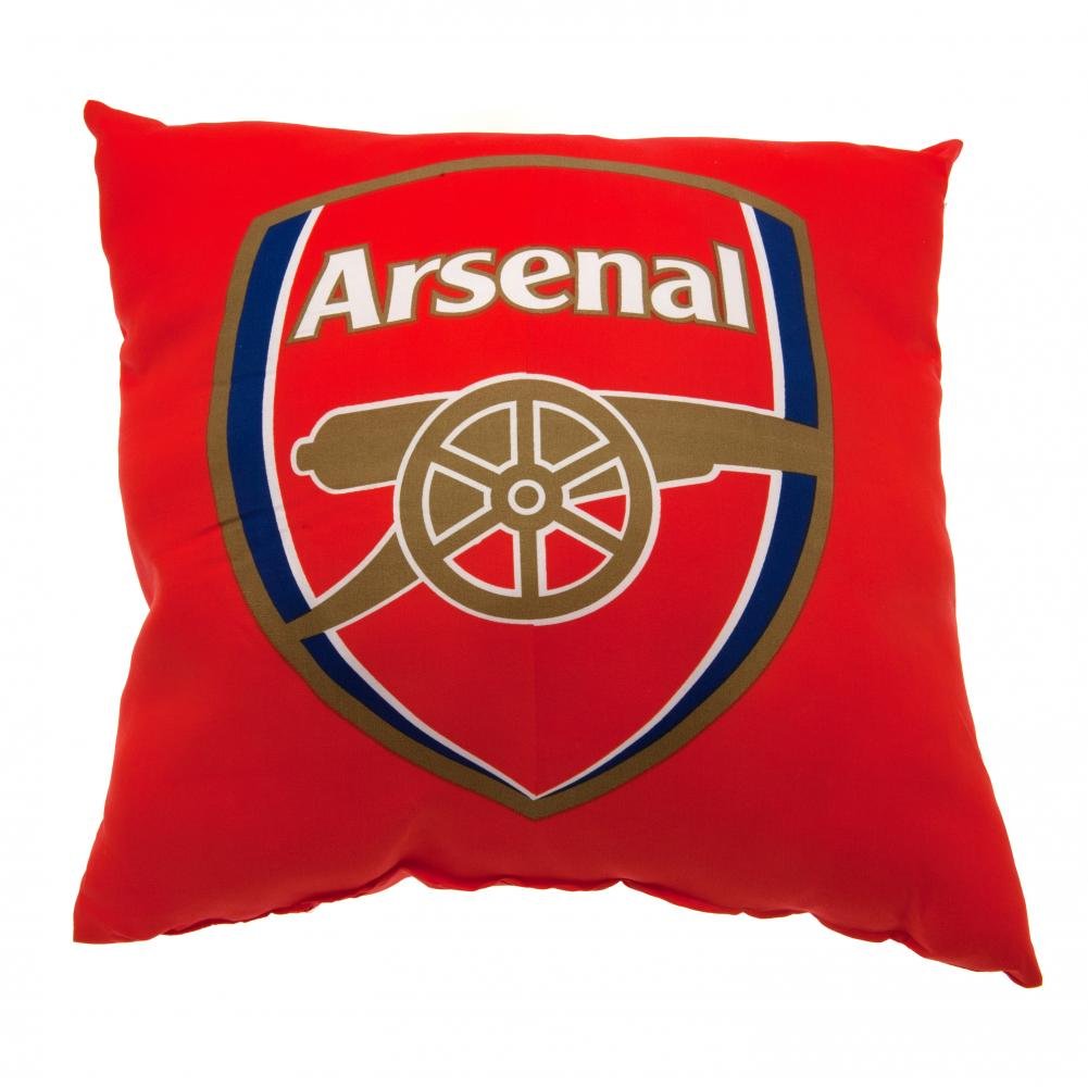 Arsenal F.c. Red Arsenal Fc Official Product Cushion Club Crest Filled 40 X 40 Cms