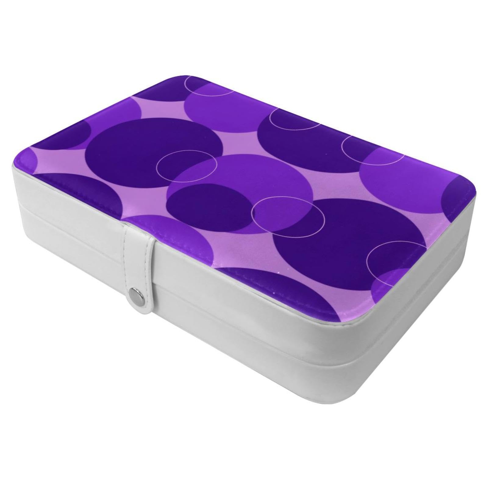 Support de rangement bagues et colliers violet au fini géométrique
