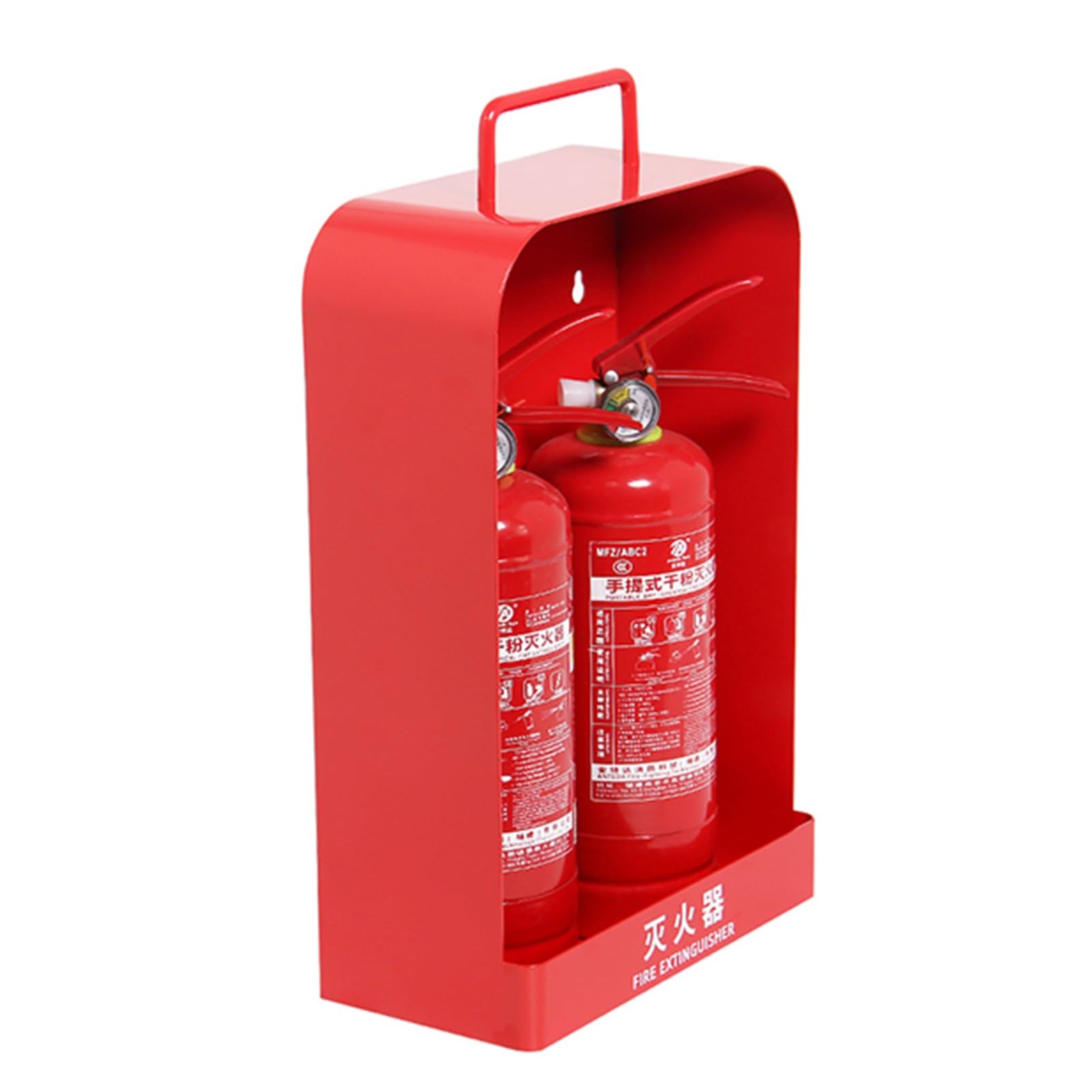 Vitrina de pared para extintor de incendios, funda decorativa con letrero para almacenamiento de seguridad