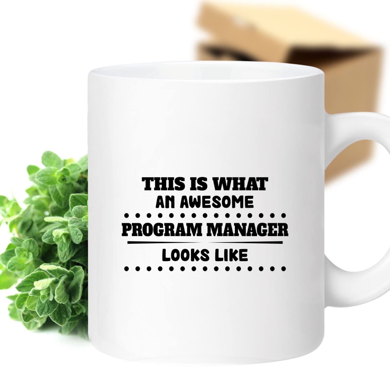 Funny Program Manager Appreciation Gift, Gift For Hard-working Auntie On Their Birthday - Large 11oz Ceramic Coffee Mug