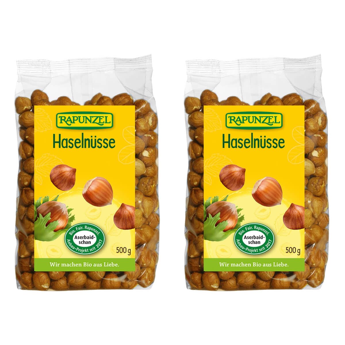 Rapunzel Bio Haselnüsse, Projekt (2 x 500 gr)