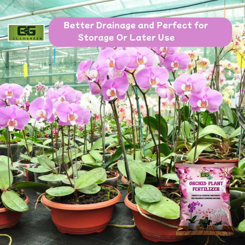 Image of Elamgreen Orchid Fertilizer for Plants - Indoor Plant Fertilizer for Orchid, Flower Plants & Balcony Gardening 2kg