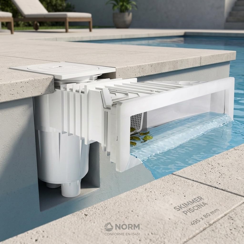 Suinga Skimmer Norm de 17,5 litres pour piscines en béton.