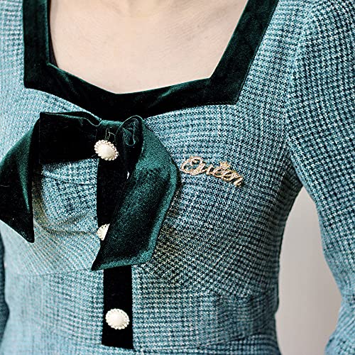 Queen Crown Brooch Pins for Women Girls Party Fashion Feminist Rhinestone Crystal Lapel Pin Accessories2